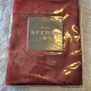 Sferra Festival Cinnamon  Italian Linen Oblong Table Cloth 68x86